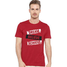 ADRO Regular Fit T-shirt voor heren en dames (RNR-M-DBA-RD-M_Red_Medium)
