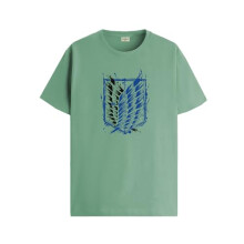 T-shirt in cotone ADRO da uomo Attack on Titan (L, Pista)