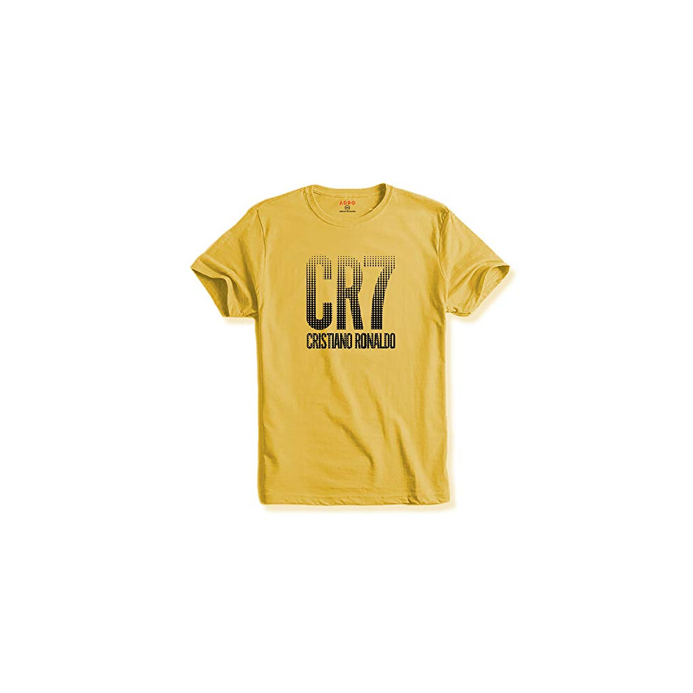 Adro Design Bedrucktes Hellgelbes T-Shirt F R M Nner Und Frauen (Rnr-M-Cr07-Ly_Hellgelb_Xl)-image