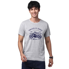 Camiseta ADRO de corte regular para hombre (RNR-M-AME-GR-XL_Gris_X-Grande)