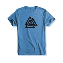ADRO Triangle Herren bedrucktes T-Shirt (RNR-M-TKT-SK_SkyBlue_XL)