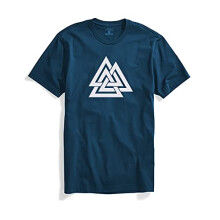 ADRO Triangle Herren bedrucktes T-Shirt (RNR-M-TKT-SB_Teal_2XL)
