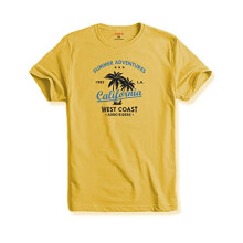 ADRO Summer Adventures California T-shirt met print voor heren (RNR-M-CLL-LY_Lichtgeel_2XL)