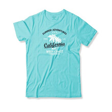 P  nske tricko s potlacou ADRO Summer Adventures California (S, m  tov  )