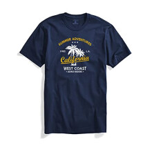 Maglietta stampata da uomo ADRO Summer Adventures California (RNR-M-CLL-NB_Navy_XL)