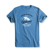 ADRO Summer Adventures California Heren T-shirt met print (XL, hemelsblauw)