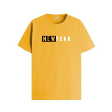 T-shirt ADRO da uomo tinta unita vestibilit   regolare (RN24-NKY-MU_Senape