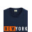 ADRO Heren Solid Regular Fit T-shirt (RN24-NKY-NB_Navy Blue 2