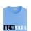 ADRO Men's Solid Regular Fit T-Shirt (RN24-NKY-SK_Sky Blue 2