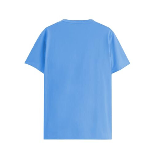 ADRO Men's Solid Regular Fit T-Shirt (RN24-NKY-SK_Sky Blue 2
