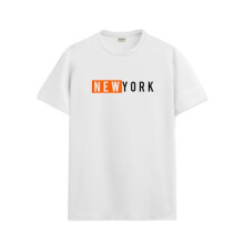 ADRO Heren Solid Regular Fit T-shirt (RN24-NKY-WH_Wit