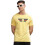 ADRO Men's Solid Regular Fit T-Shirt (RN24-CAP-LY_Light Yellow 1