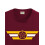 ADRO Heren Solid Regular Fit T-shirt (RN24-CAP-MR_Maroon 2