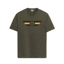 ADRO Heren Solid Regular Fit T-shirt (RN24-CAP-OL_Olive