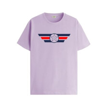 ADRO T-shirt voor heren | Bedrukt T-shirt voor heren | 100% katoenen T-shirt | Bedrukt T-shirt | T-shirts | RN24-CAP-PU-M Paars