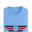 ADRO Heren Solid Regular Fit T-shirt (RN24-CAP-SK_Sky Blue 2