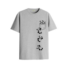 ADRO Tshirt for Men | Printed T Shirt for Men | 100% Cotton T-Shirt |Printed T Shirt | T-Shirts | RN24-POC-GR-L Grey