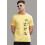 ADRO Heren Solid Regular Fit T-shirt (RN24-POC-LY_Lichtgeel 3