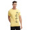 ADRO Heren Solid Regular Fit T-shirt (RN24-POC-LY_Lichtgeel 1