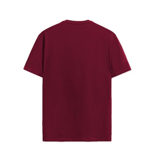 ADRO Men's Solid Regular Fit T-Shirt (RN24-CAP-MR_Maroon 2