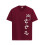 ADRO Heren Solid Regular Fit T-shirt (RN24-POC-MR_Maroon 1
