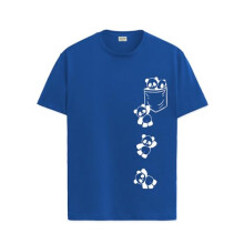 ADRO Men's Solid Regular Fit T-Shirt (RN24-POC-RB_Royal Blue