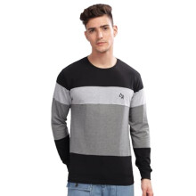 ADRO Full Sleeve Tshirt for Men | Colorblock T Shirt for Men | 100% Cotton Tshirt | Full Sleeve T-Shirt | Mens Full Sleeves T Shirts |FR4-24-BST-BL-M