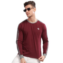 ADRO Full Sleeve Tshirt for Men | Full T Shirt for Men | 100% Slub Cotton Tshirt | Full Sleeve T-Shirt | Mens Full Sleeves T Shirts |FR3-24-MAR-MR-L M