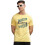 ADRO Heren Solid Regular Fit T-shirt (RN24-DBA-LY_Lichtgeel 1