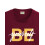 ADRO Heren Solid Regular Fit T-shirt (RN24-BYO-MR_Maroon 2