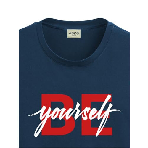 ADRO Heren Solid Regular Fit T-shirt (RN24-BYO-SB_Teal 1