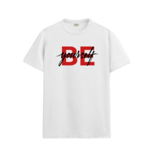 ADRO Heren Solid Regular Fit T-shirt (RN24-BYO-WH_Wit