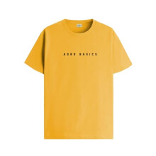 T-shirt ADRO da uomo tinta unita vestibilit   regolare (RN24-AR2-MU_Senape