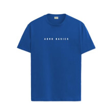 ADRO Heren Solid Regular Fit T-shirt (RN24-AR2-RB_Royal Blue