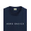 ADRO Heren Solid Regular Fit T-shirt (RN24-AR2-NB_Navy Blue 2