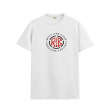 T-shirt ADRO da uomo tinta unita vestibilit   regolare (RN24-BUL-WH_Bianco