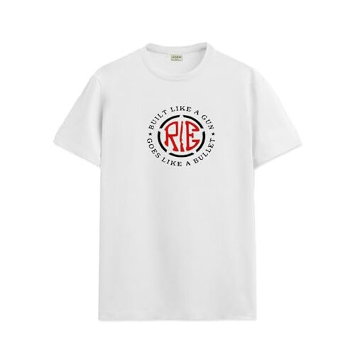 ADRO Men's Solid Regular Fit T-Shirt (RN24-BUL-WH_White