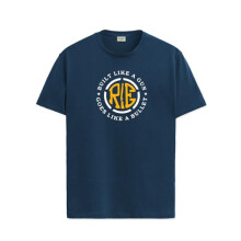 ADRO T-shirt voor heren | Bedrukt T-shirt voor heren | 100% katoenen T-shirt | Bedrukt T-shirt | T-shirts | RN24-BUL-SB-S blauwgroen
