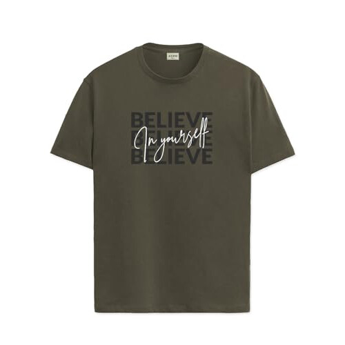 ADRO Men's Solid Regular Fit T-Shirt (RN24-INV-OL_Olive