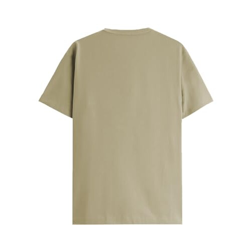 ADRO Men's Solid Regular Fit T-Shirt (RN24-GOK-BE_Beige 2