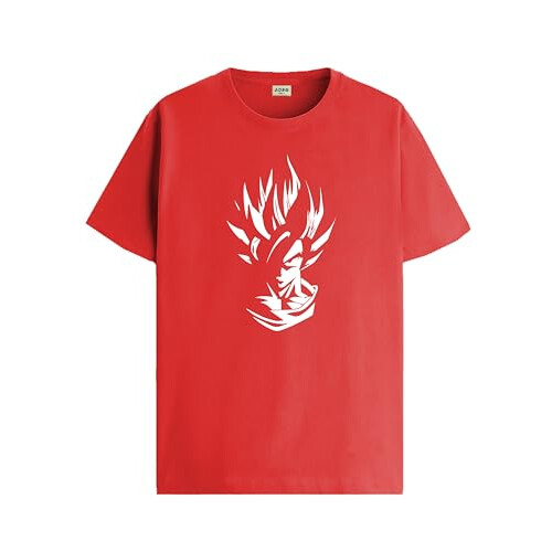 ADRO Men's Solid Regular Fit T-Shirt (RN24-GOK-RD_Red
