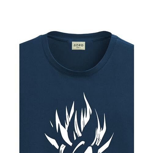 ADRO Heren Solid Regular Fit T-shirt (RN24-GOK-SB_Teal 1