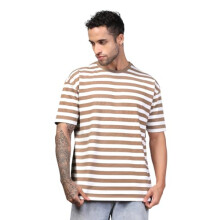 T-shirt da uomo Leriya Fashion | T-shirt da uomo | T-shirt oversize da uomo | T-shirt ampia da uomo (Small, arancione chiaro)