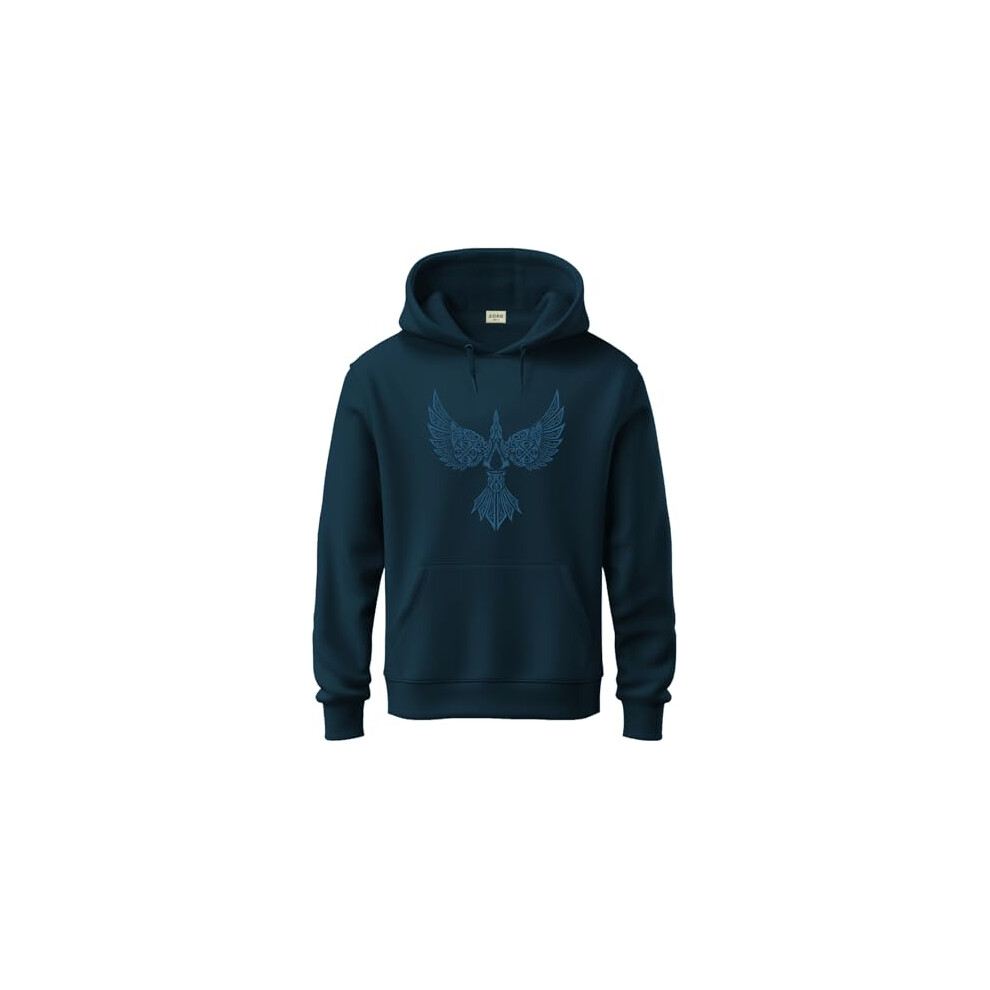 Adro Herren-Kapuzenpullover Mit Baumwollkragen (H24-Bird-Sb_Teal-image