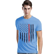 ADRO Regular Fit T-shirt voor heren (RNR-M-USA-SK_SkyBlue_L)