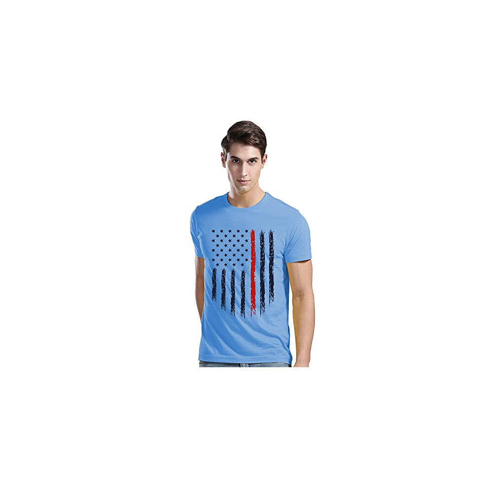Adro Regular Fit T-Shirt Voor Heren (Rnr-M-Usa-Sk_Skyblue_L)-image