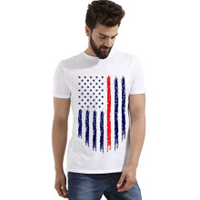 Camiseta ADRO de corte regular para hombre (RNR-M-USA-WH_White_M)