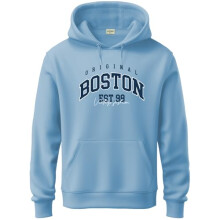 ADRO Heren Sweatshirt met Capuchon en Katoenen Nek (H24-BOST-SK_Sky Blue