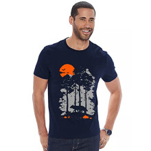 P  nske bavlnen   tricko s potlacou slnka ADRO (RN22-1-SUN-NB_Navy_XL)