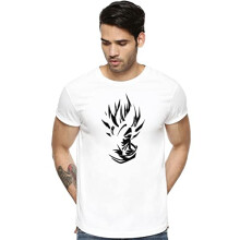 T-shirt da uomo con stampa anime ADRO (RNR-M-GOK-WH_White_2XL)